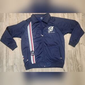 Brooklyn Xpress Vintage Y2K Embroidered Logo Streetwear‎ Track Jacket Men's XL